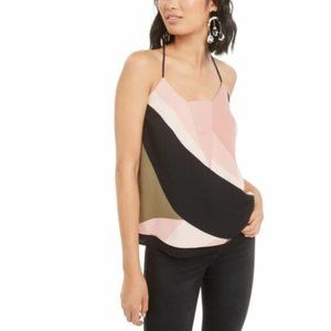 NWT BAR III Women's S Tank Shirt Top Tee Pink Black Green Layered-hem Cami NEW
